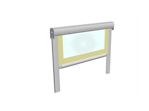 Навес с откидным верхом с боковыми направляющими