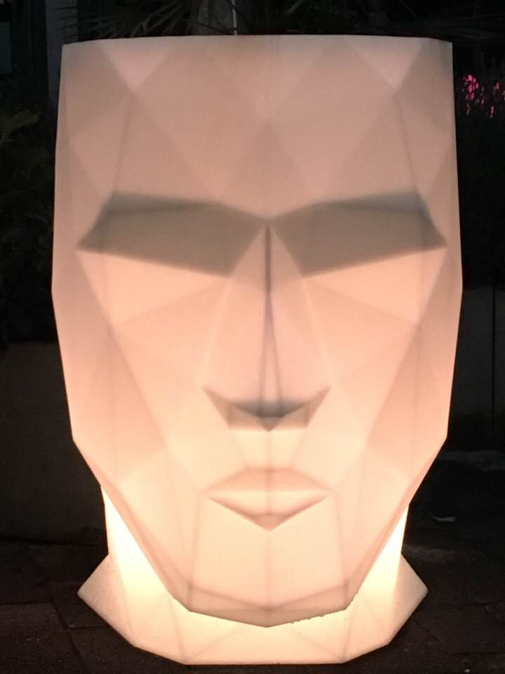 070494 Кашпо матовое светящееся LED RGBW DMX Cable 70см Vondom Adan - Вид №5