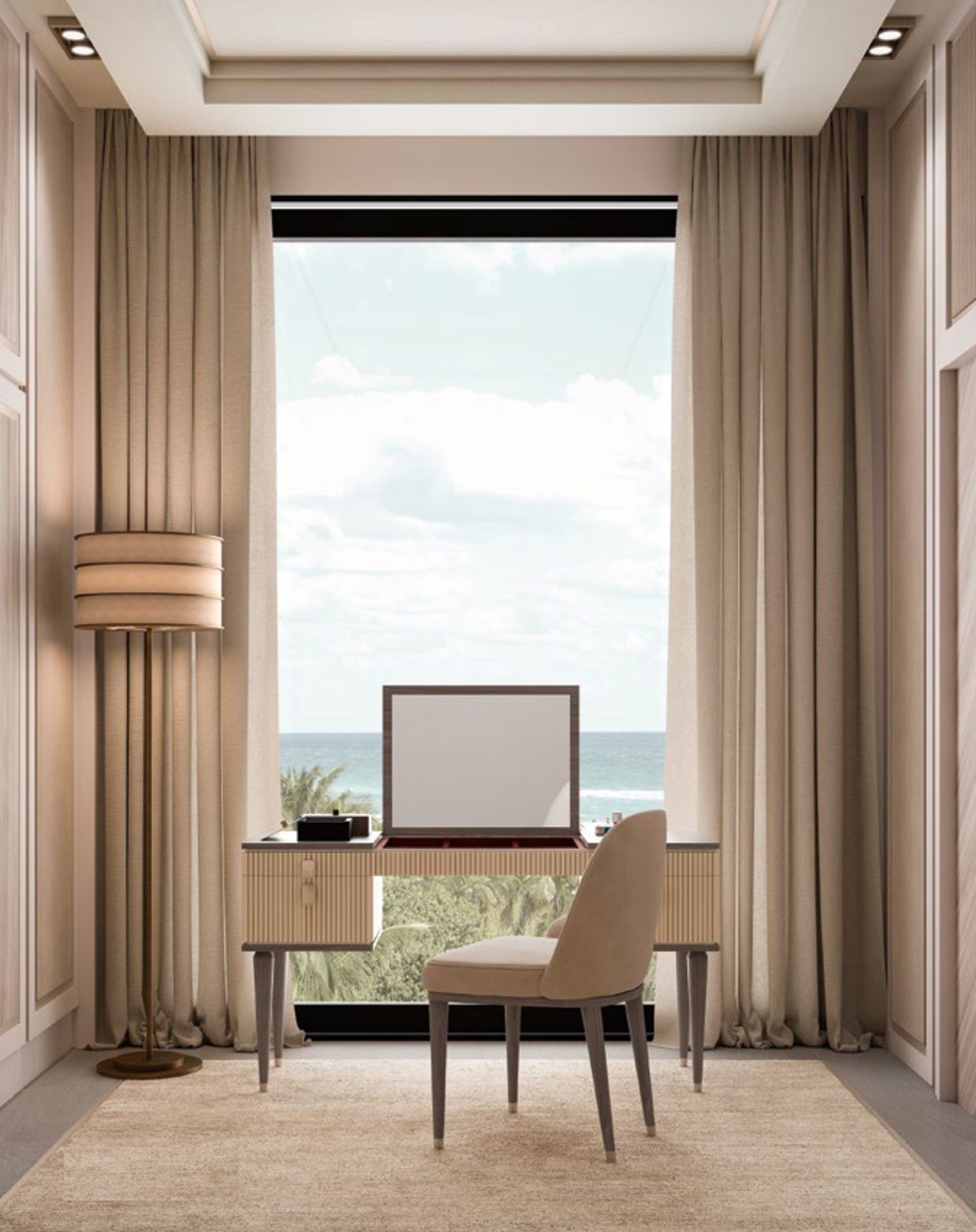 Деревянный туалетный столик CPRN HOMOOD Cocoon ARCH-00116658 - Вид №2