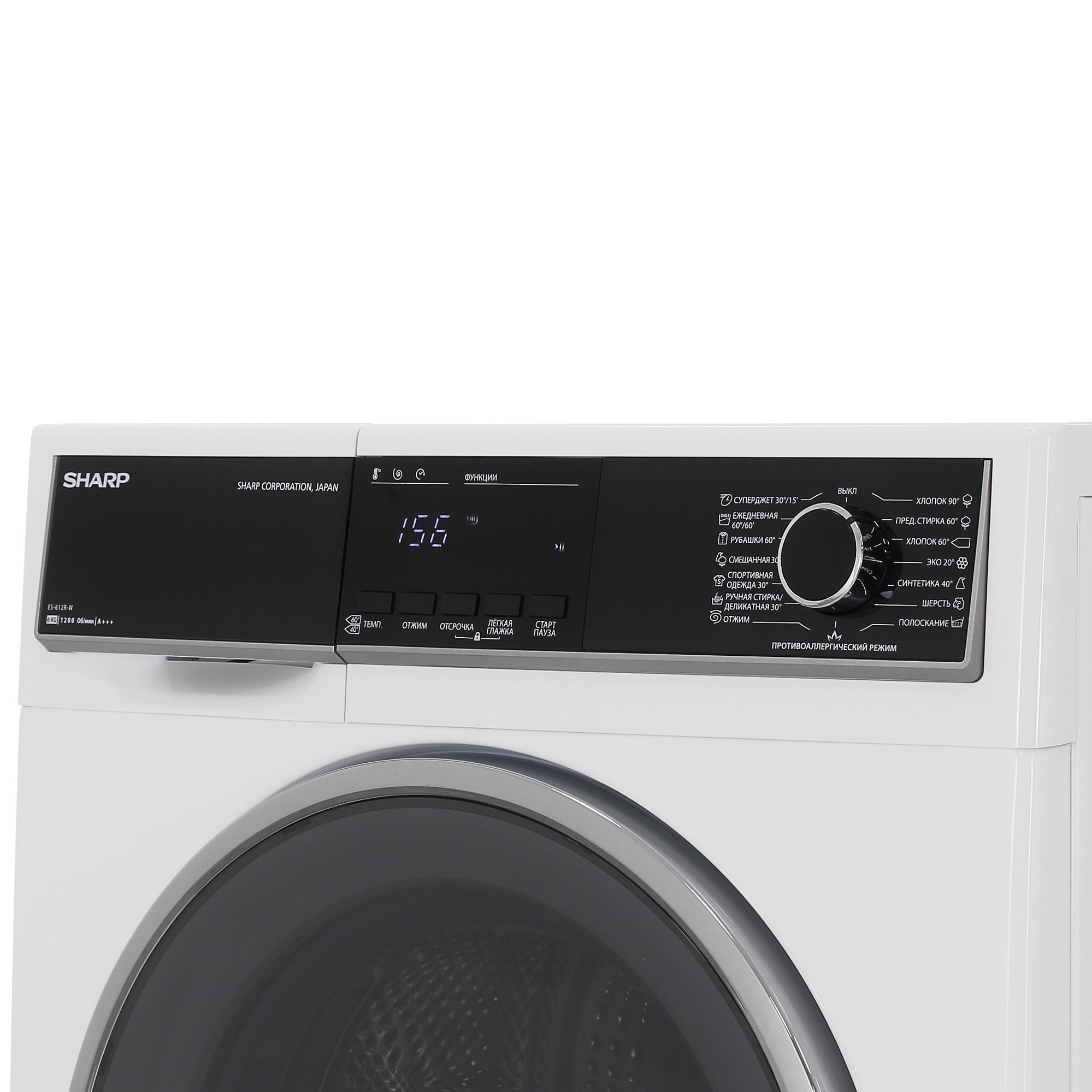 5323605 Стиральная машина Sharp ES612RW белый STDN-0066265 - Вид №3