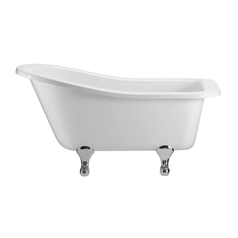 Ванна акриловая Buckingham Slipper c ножками E10 CHR Slipper Burlington E6, E10 CHR 740 x 1500 x 780 - Вид №1
