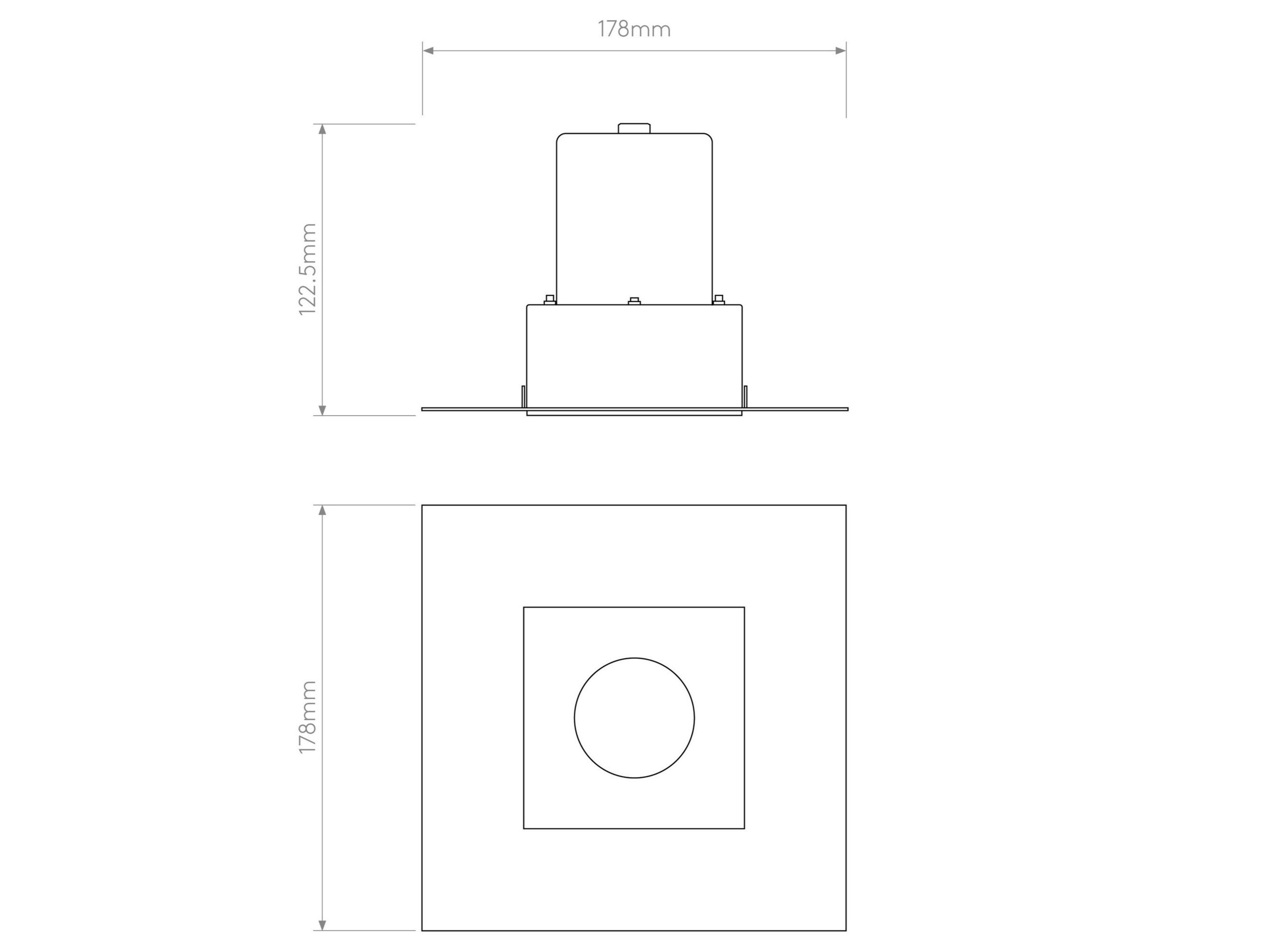 Стальной светодиодный утопленный прожектор Astro Lighting TRIMLESS SQUARE ARCH-00142791 - Вид №4