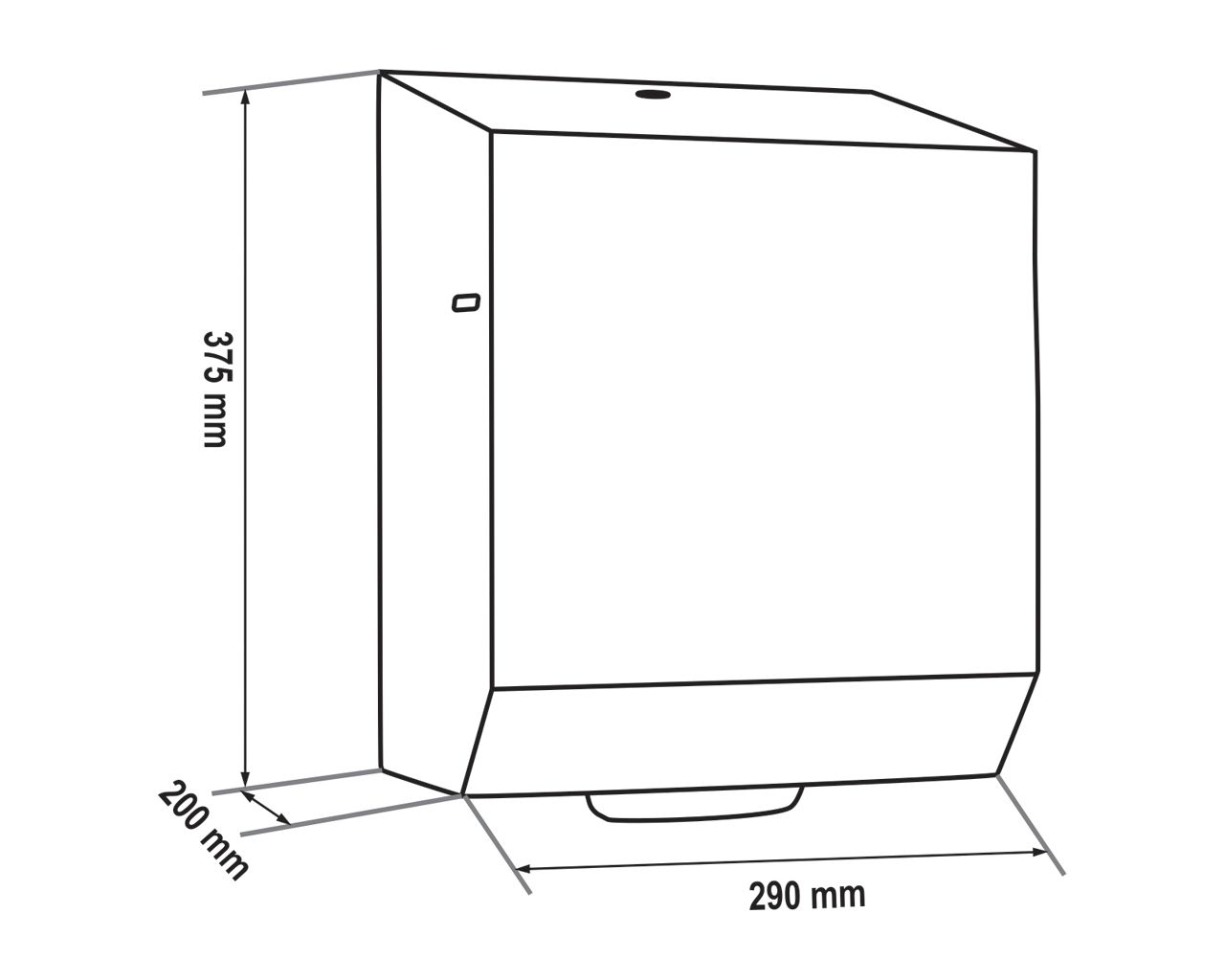 CSP303 STELLA AUTOMATIC MAXI механический диспенсер для бумажных полотенец в рулонах, полированная сталь Merida  - Вид №2