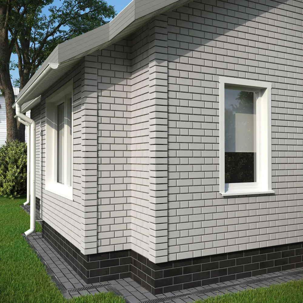 Фасадная панель FineBer Кирпич облицовочный цвет белый Нет STLM-2116613 - Вид №4
