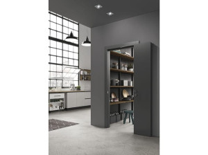 Деревянная книжная дверь