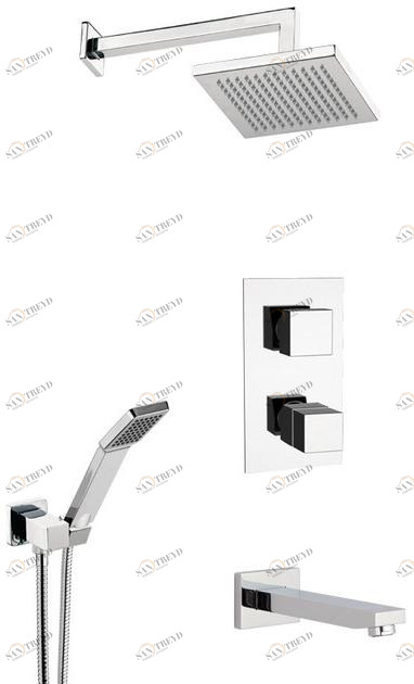 Remer Rubinetterie Смеситель для душа с лейкой Qubika thermo Qt 93 7 s03