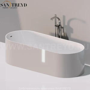 OVAL BICOLOR Ванна свободностоящая серая OV170.BC.7047