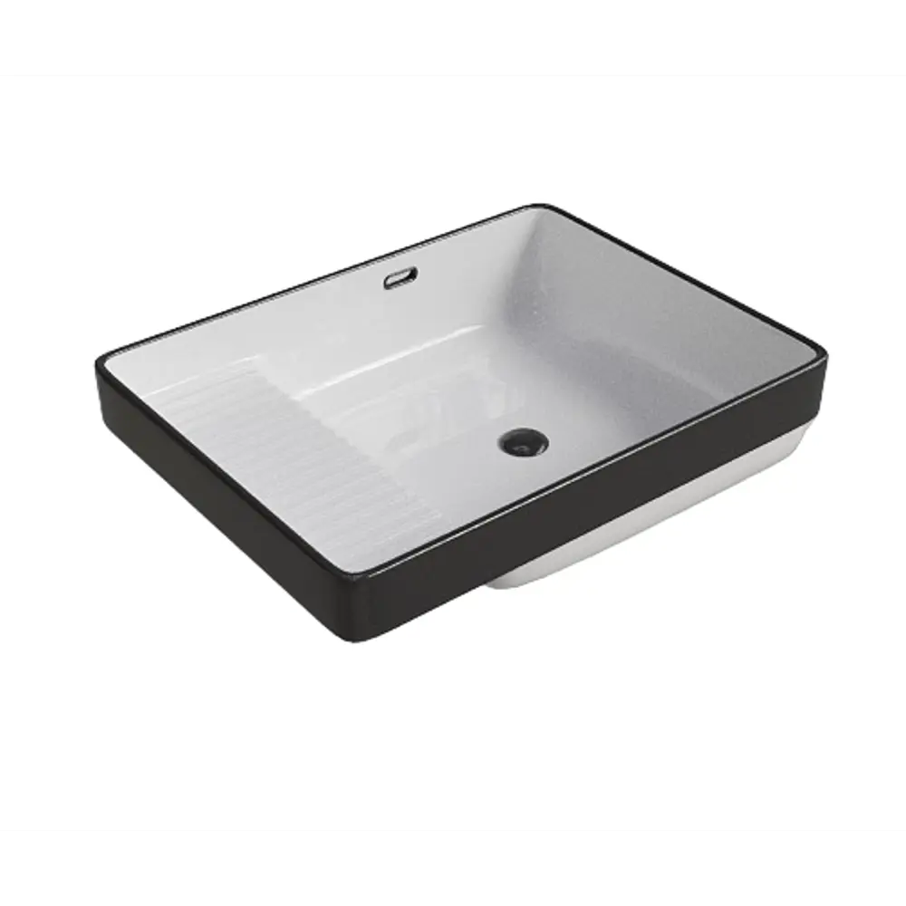 Раковина Slim Black-White накладная на столешницу 56.5x43 см Santreyd STLM-2174224