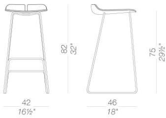 Lapalma Санный деревянный табурет Link sun-id-1515633 - Вид №6