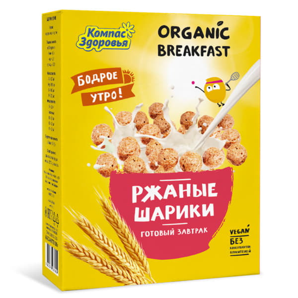 Шарики Ржаные Компас Здоровья 100 г Santreyd 12935