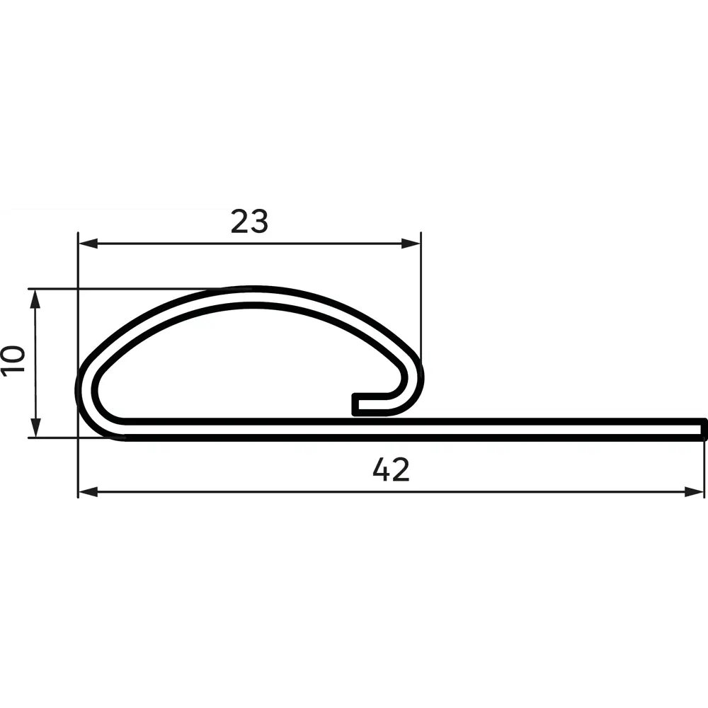 Финишная планка для фасадных панелей MONLID цвет бежевый 3 м STLM-2158095 - Вид №1