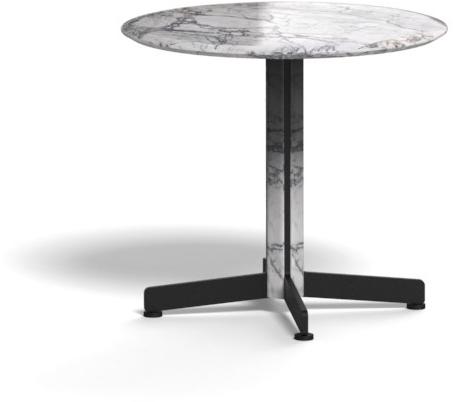 arrmet Круглый мраморный журнальный столик с основанием 4 звезды Piana 1065 - Вид №1