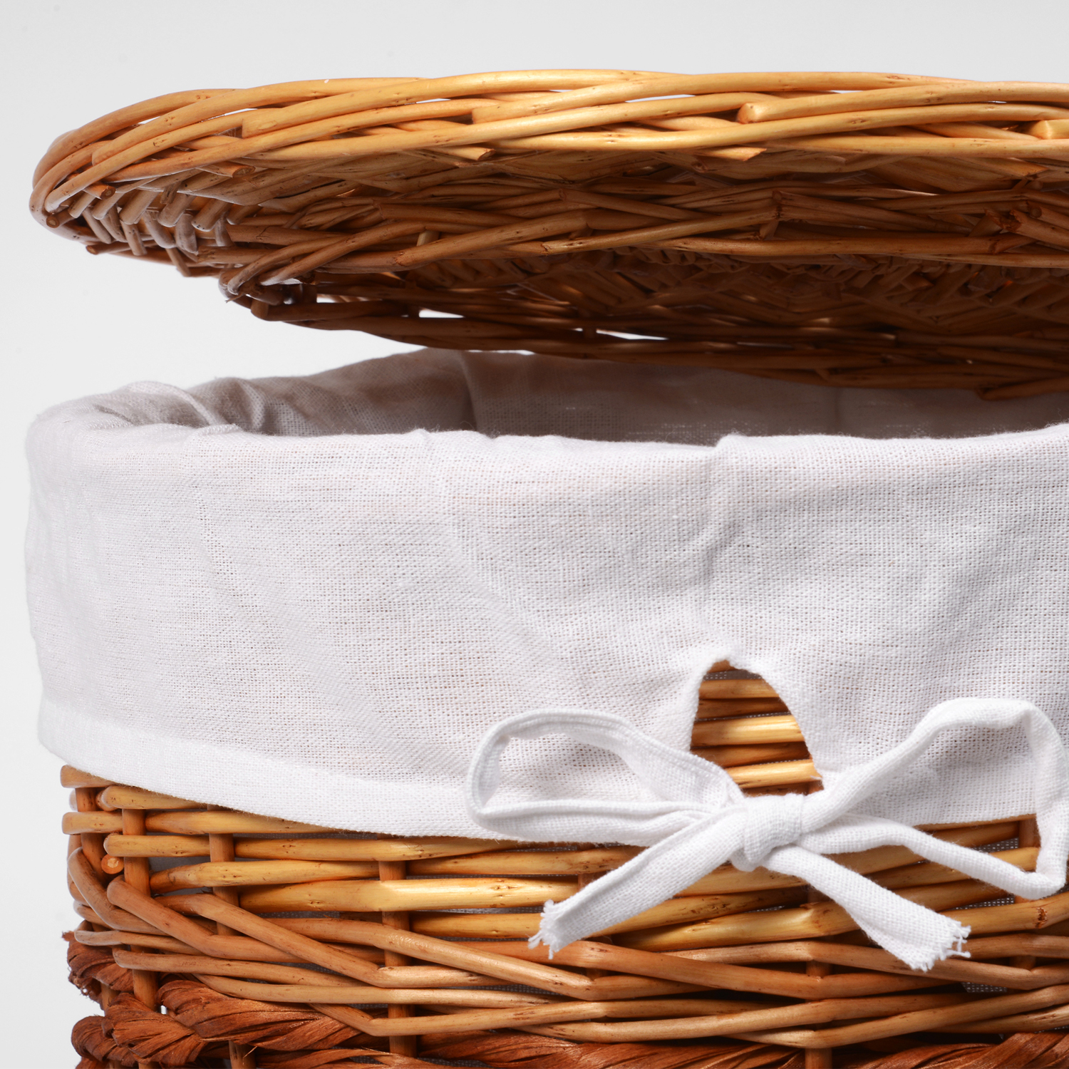 WB-410-M Main Плетеная корзина для белья с крышкой WasserKRAFT  - Вид №3