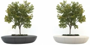 Bellitalia Круглая скамья со встроенной сеялкой без спинки Olimpo