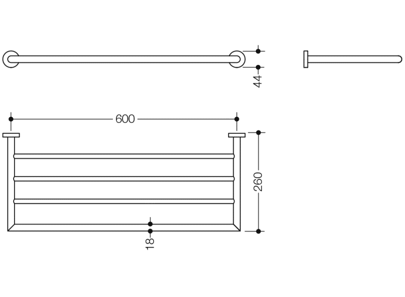 950.30.11001 вешалка для банных полотенец HEWI USA Produkte  - Вид №2