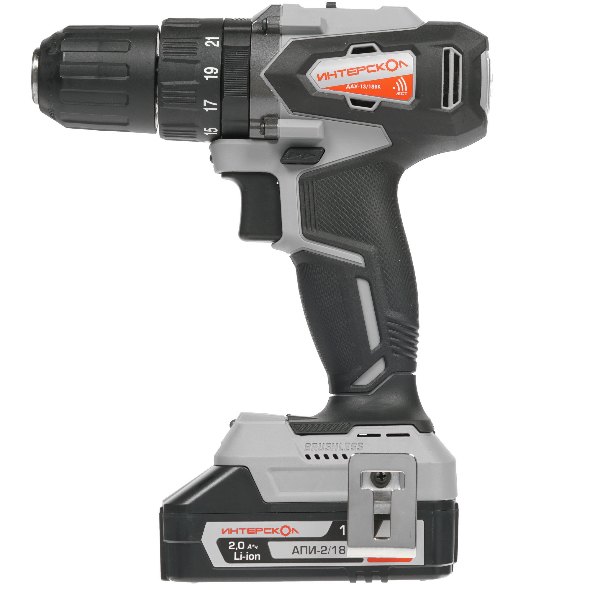Дрель-шуруповерт Интерскол ДАУ-13/18ВК АПИ 18V 8192026 STDN-0023948