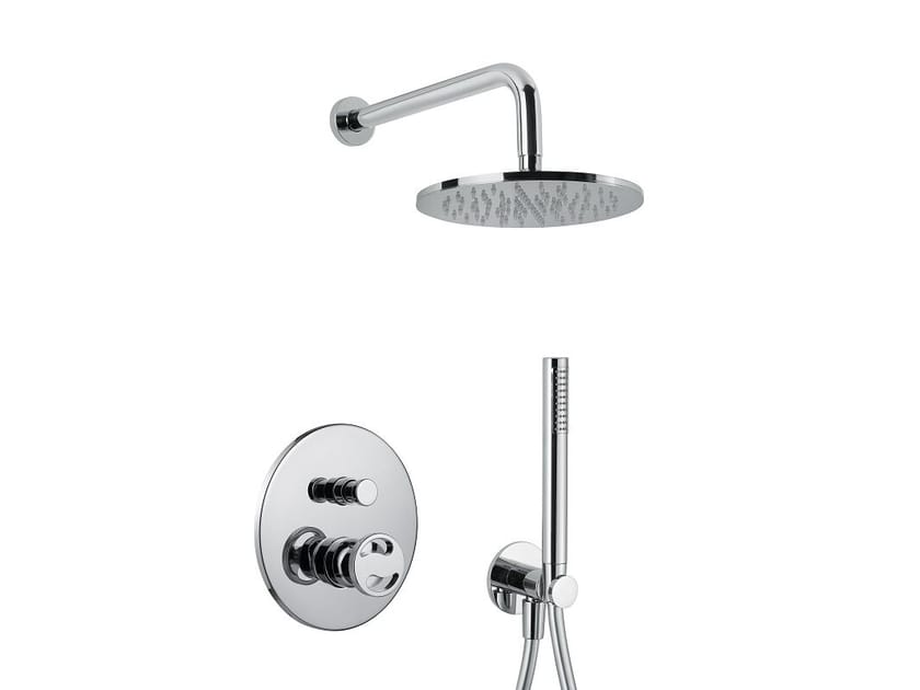 Хромированный латунный смеситель для душа с переключателем Bugnatese тысяча девятьсот пятьдесят ARCH-00022049