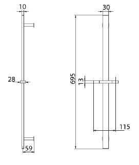 396404 Душевая штанга Bandini Dive Santreyd  - Вид №1