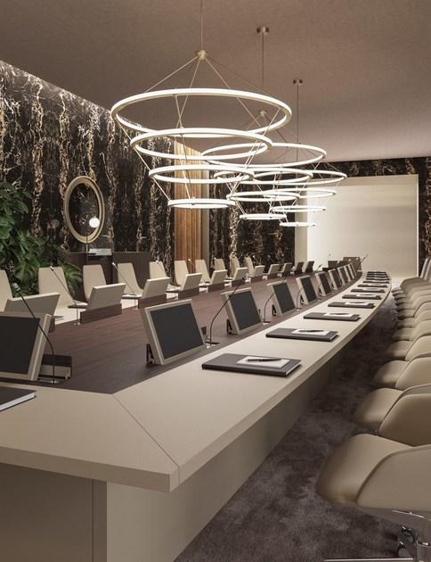 PROF Овальный стол для совещаний из дерева Bespoke conference tables sun-id-1485459 - Вид №1