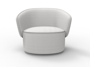 Вращающееся кресло из ткани или кожи