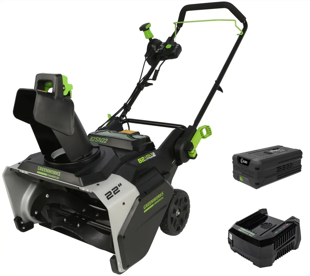 Аккумуляторный снегоуборщик Greenworks 82SN22 с бесщеточным двигателем 83615589