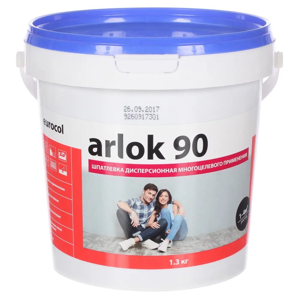 Шпаклёвка водно-дисперсионная 1.3 кг Santreyd STLM-2209793