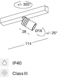 DGA Трековое освещение для витрин Mini tini sun-id-1445553 - Вид №1
