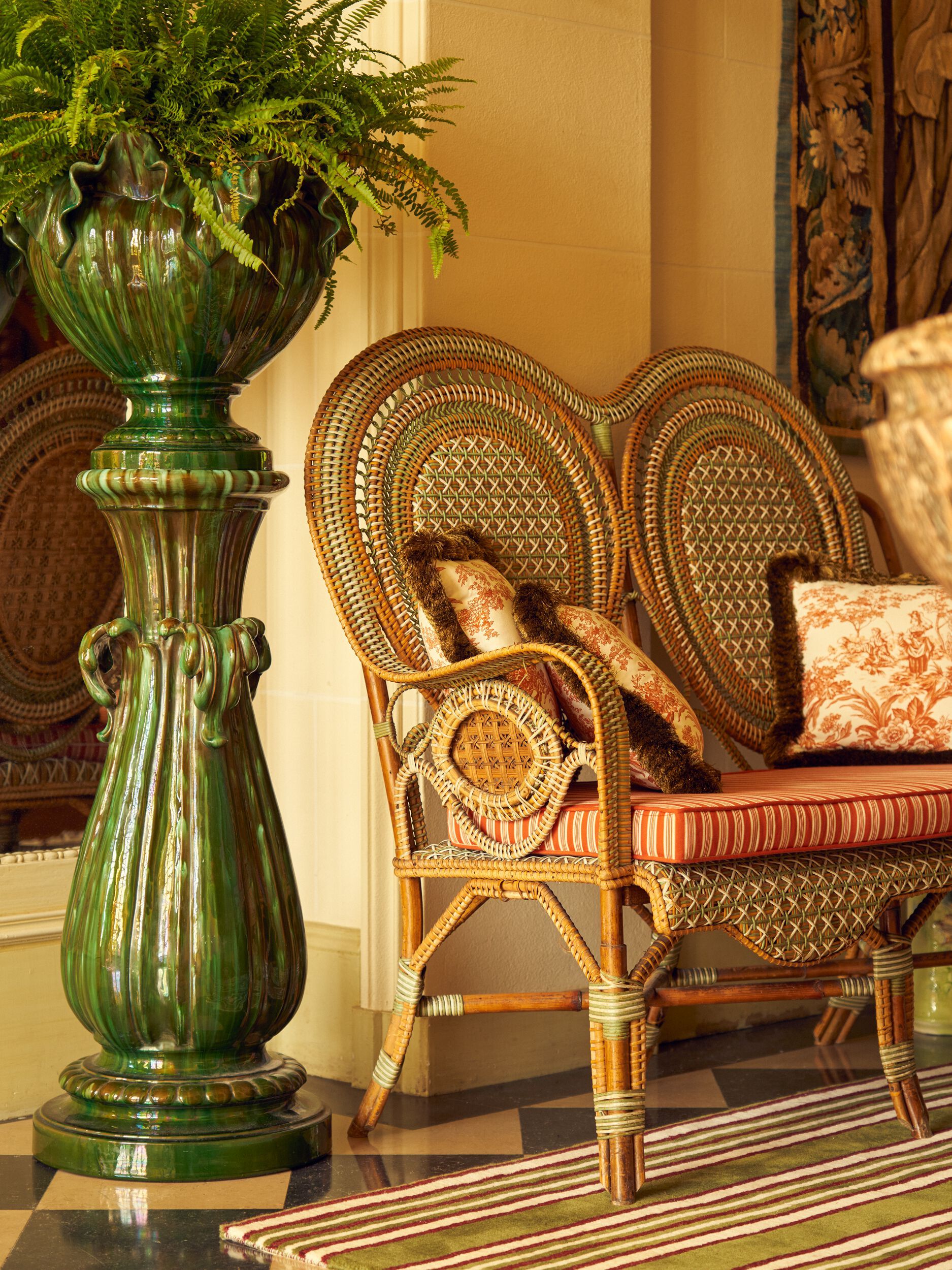 Хлопок шелкография обивочная ткань LELIEVRE Quenin-Belle Époque ARCH-00089078 - Вид №19