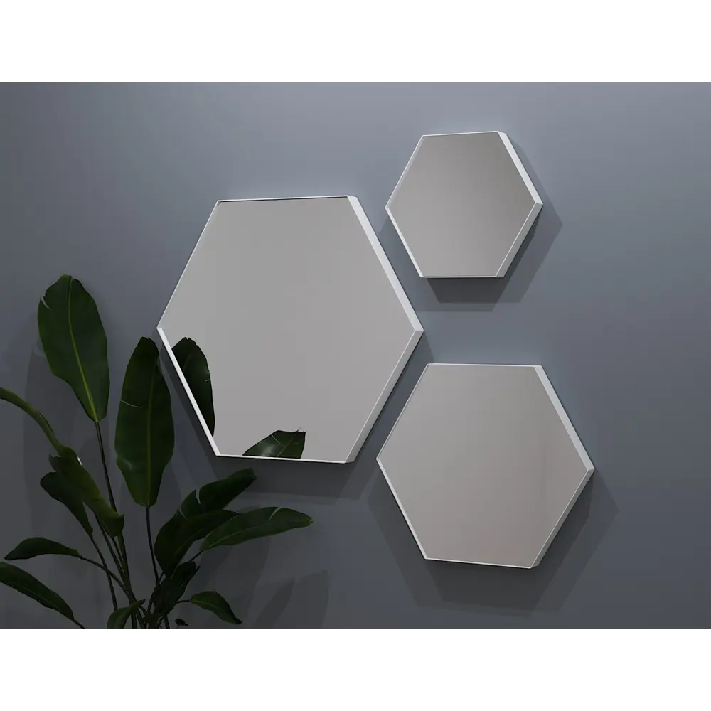 Зеркало Ferro 50х43 см цвет белый Santreyd STLM-2110792 - Вид №6