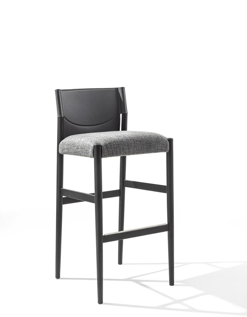 Porada Табурет из ясеня с кожаной и тканевой обивкой Twenty sun-id-1406151 - Вид №2