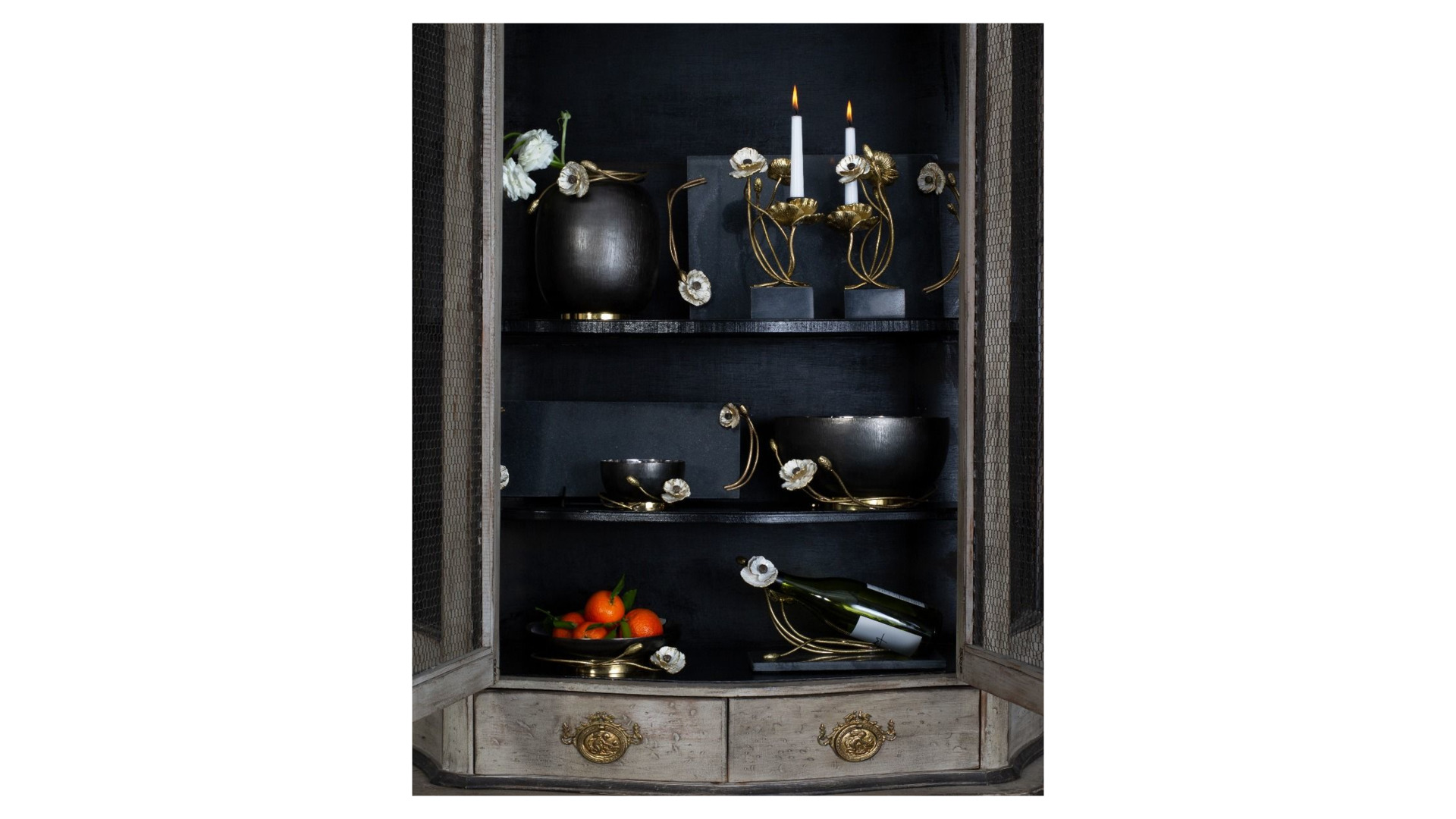 10642284 Michael Aram Ваза Michael Aram Анемоны 13см, сталь нержавеющая Сталь нержавеющая  - Вид №1