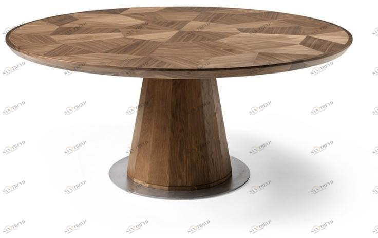 Arte Brotto Круглый стол из ореха Leonardo L615n