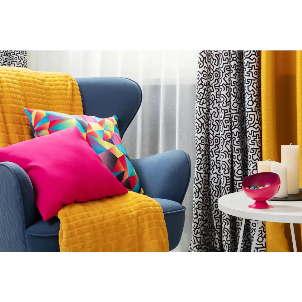 Плед Cuatro 200x220 см цвет жёлтый Santreyd STLM-2049565 - Вид №5