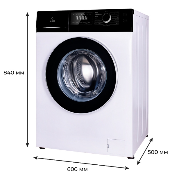 9163276 Стиральная машина LEX LWM08012WBLID белый STDN-0065652 - Вид №2