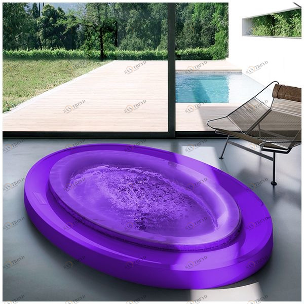 Бассейн Gruppo Treesse Fusion 231 SPA-V864H-F встроенный овальный фиолетовый Fusion SPA SPAV864HF