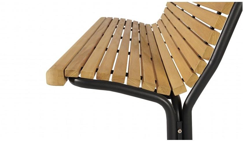 Euroform W Деревянная скамейка со спинкой Contour sun-id-1435377 - Вид №2