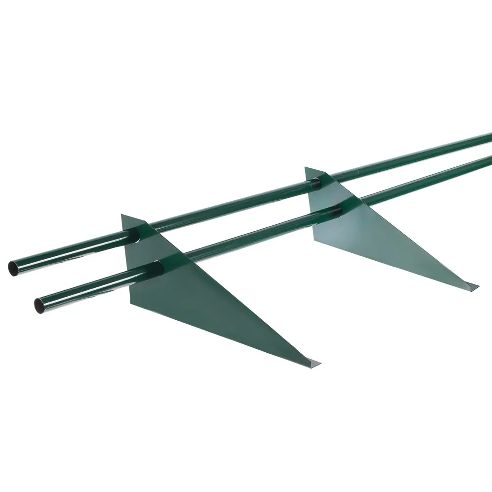 Снегозадержатель для металлической кровли трубчатый 3 м RAL 6005 зеленый Santreyd STLM-2069394