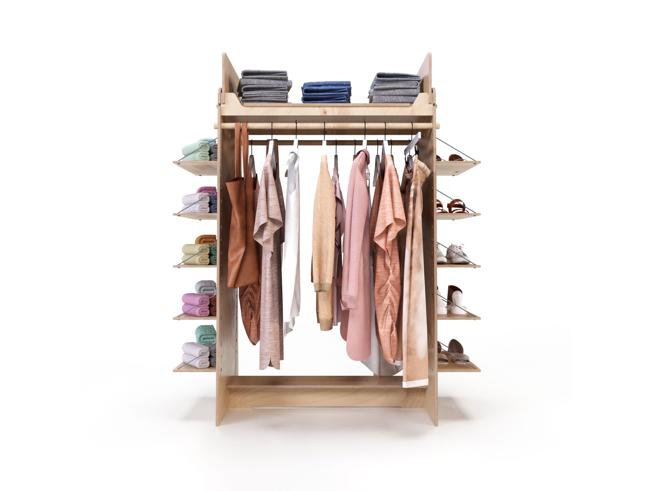 Деревянная напольная стойка дисплея Esposit экспоненты ARCH-00043782 - Вид №2