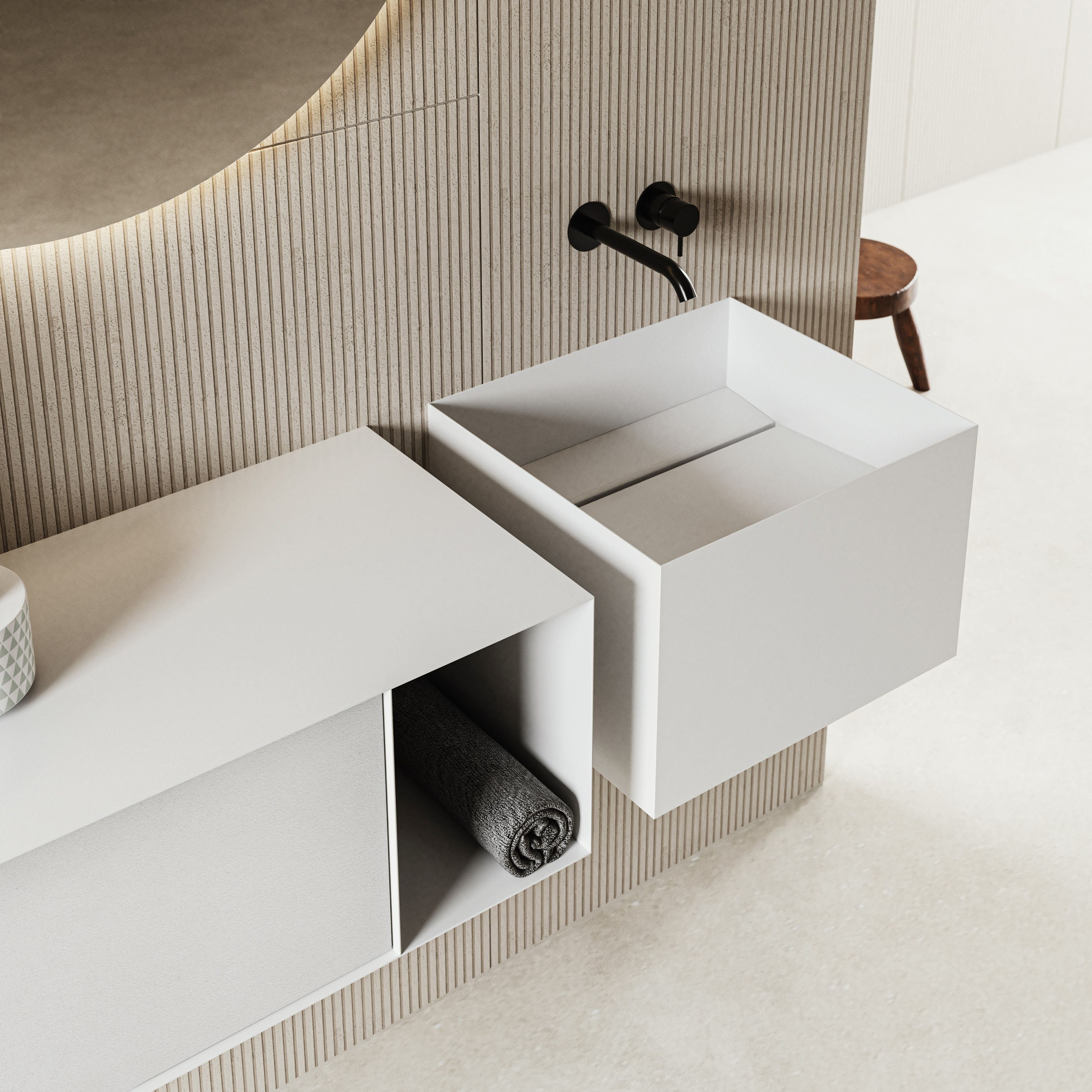 Подвесной туалетный столик из листового металла с дверцами Moab Zero20 ARCH-00133463 - Вид №9