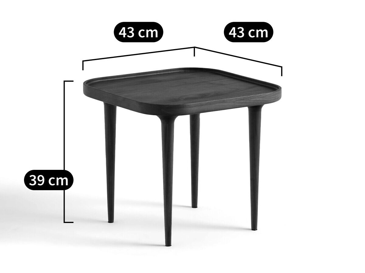 Квадратный журнальный столик из грецкого ореха AMPM MAGOSIA ARCH-00007096 - Вид №7