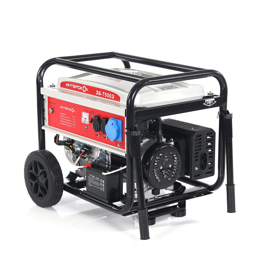 Электрогенератор   бензиновый Интерскол ЭБ-7500Э 9106295 STDN-0112339 - Вид №1