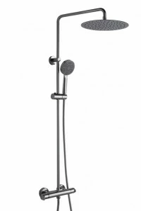 Душевая колонна с термостатическим смесителем для душа и верхним душем WATERFALL F939114C-A2-RUS bravat
