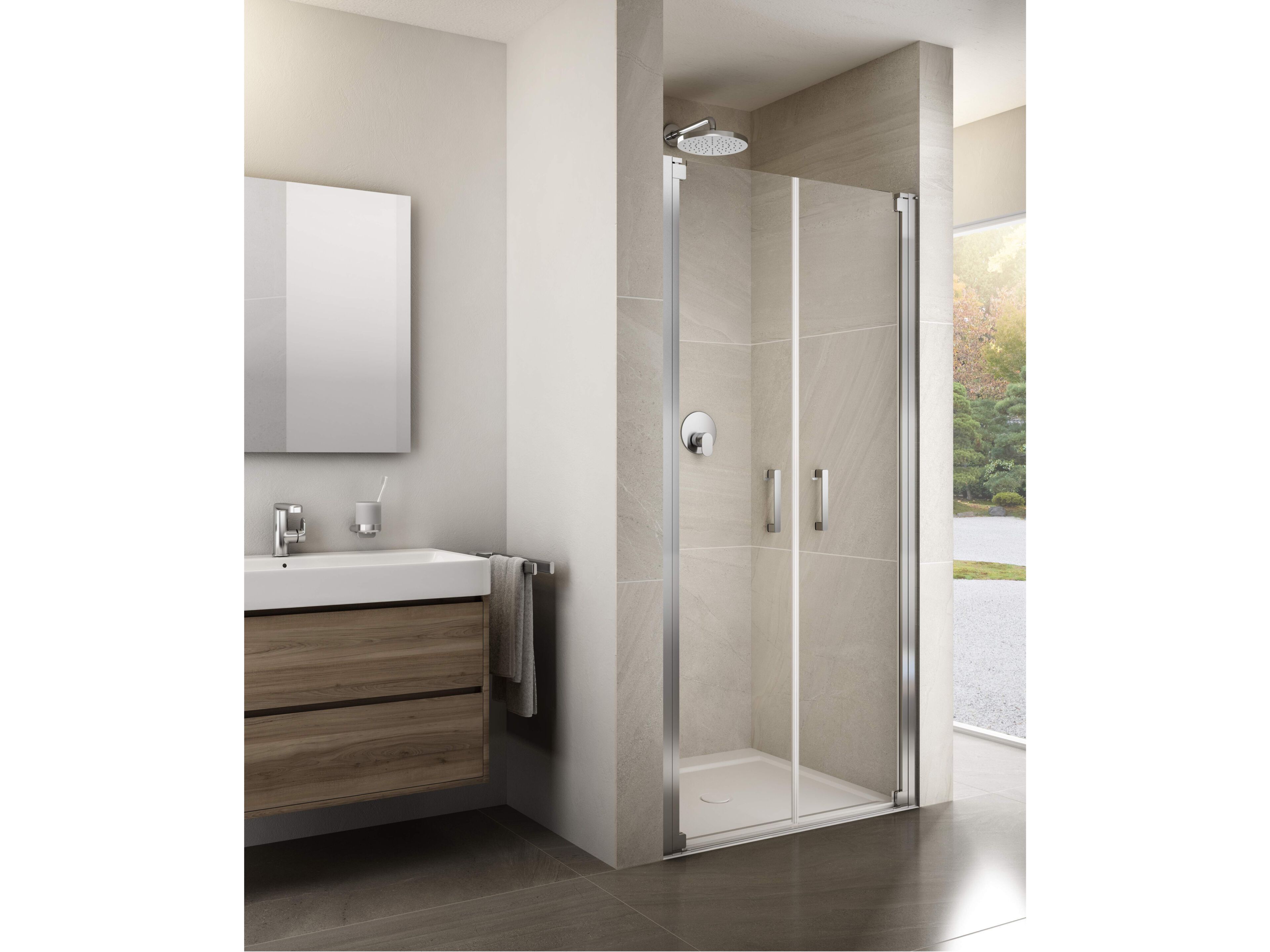 Душевая кабина из закаленного стекла с распашной дверью Provex Industrie ARCH-00105692 - Вид №1