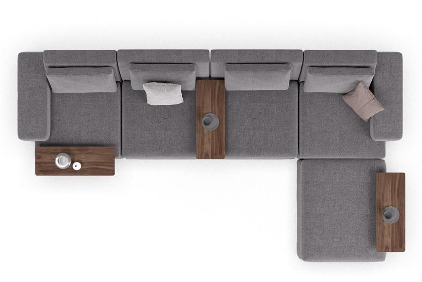 DE.CI Прямоугольный журнальный столик из орехового дерева Claw 12-lit-01-t - Вид №3