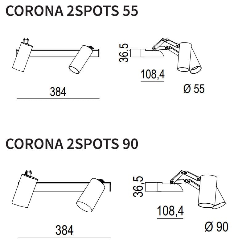 Алюминиевый светодиодный многостенный прожектор Lucifero's Корона ARCH-00000414 - Вид №2