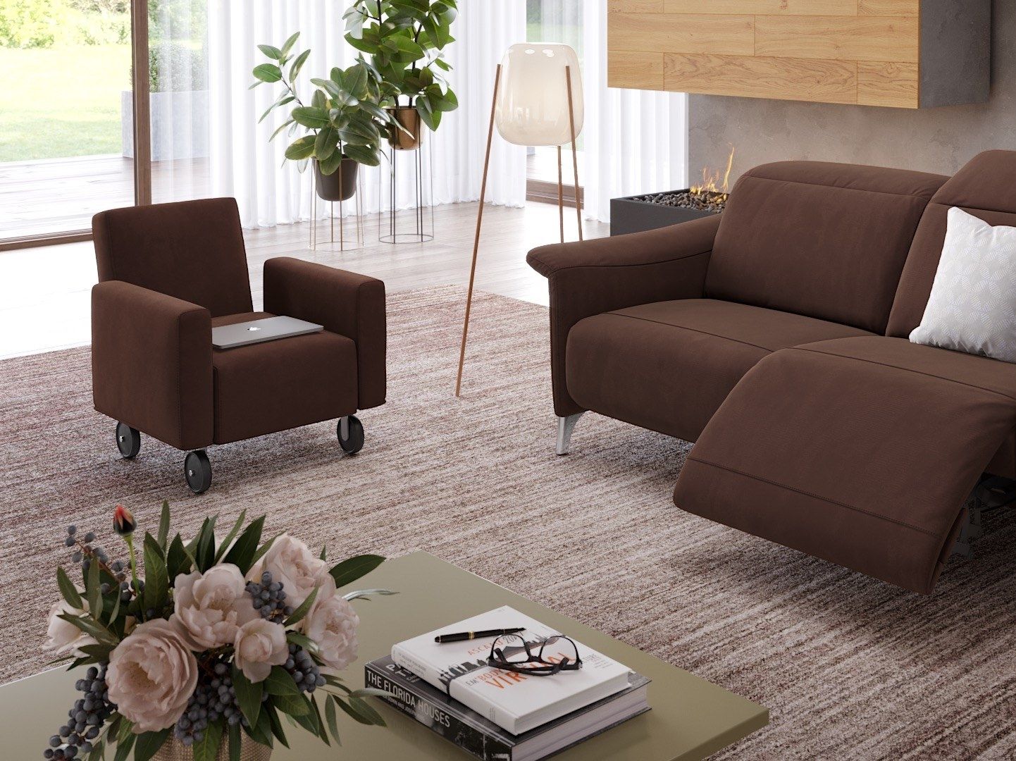 Закрывающийся тканевый стул с колесами Sofanella Samana ARCH-00120293 - Вид №4