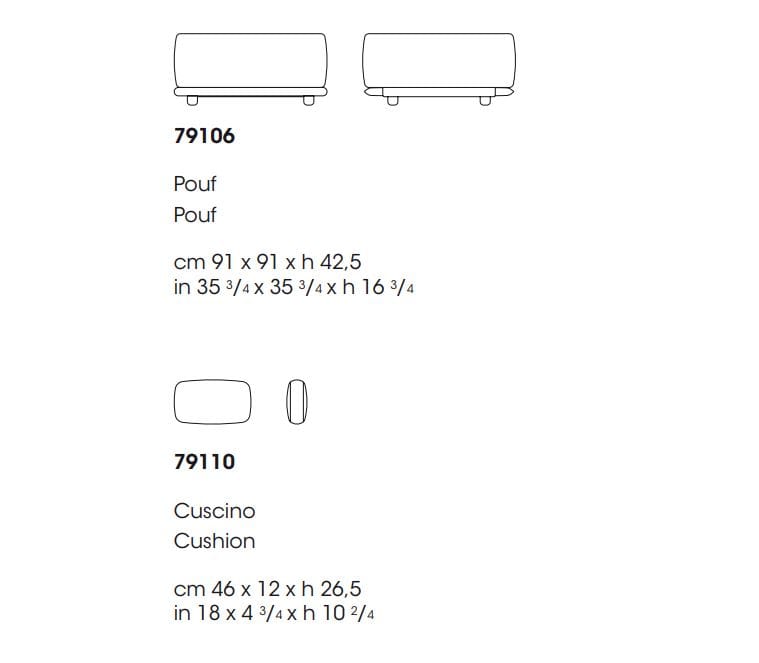 Тканевый модульный садовый диван Giorgetti Moorea ARCH-00036468 - Вид №9