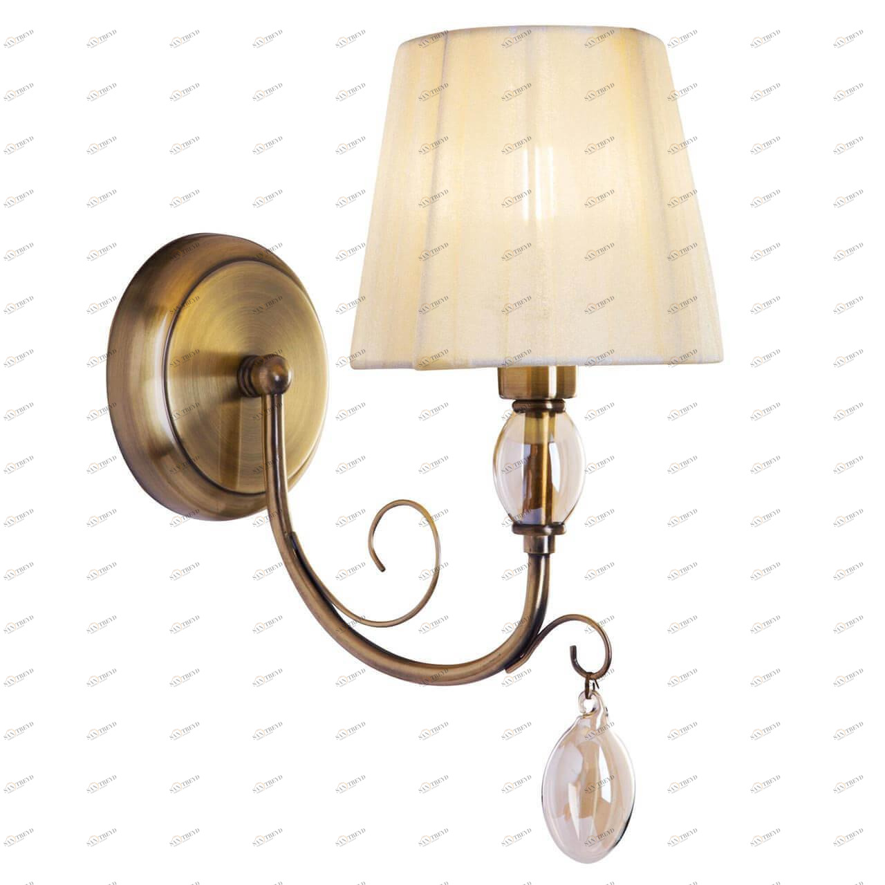 Бра с абажуром бежевое Peta FR2004WL-01BZ FREYA PETA 00-3929411 Бежевый 