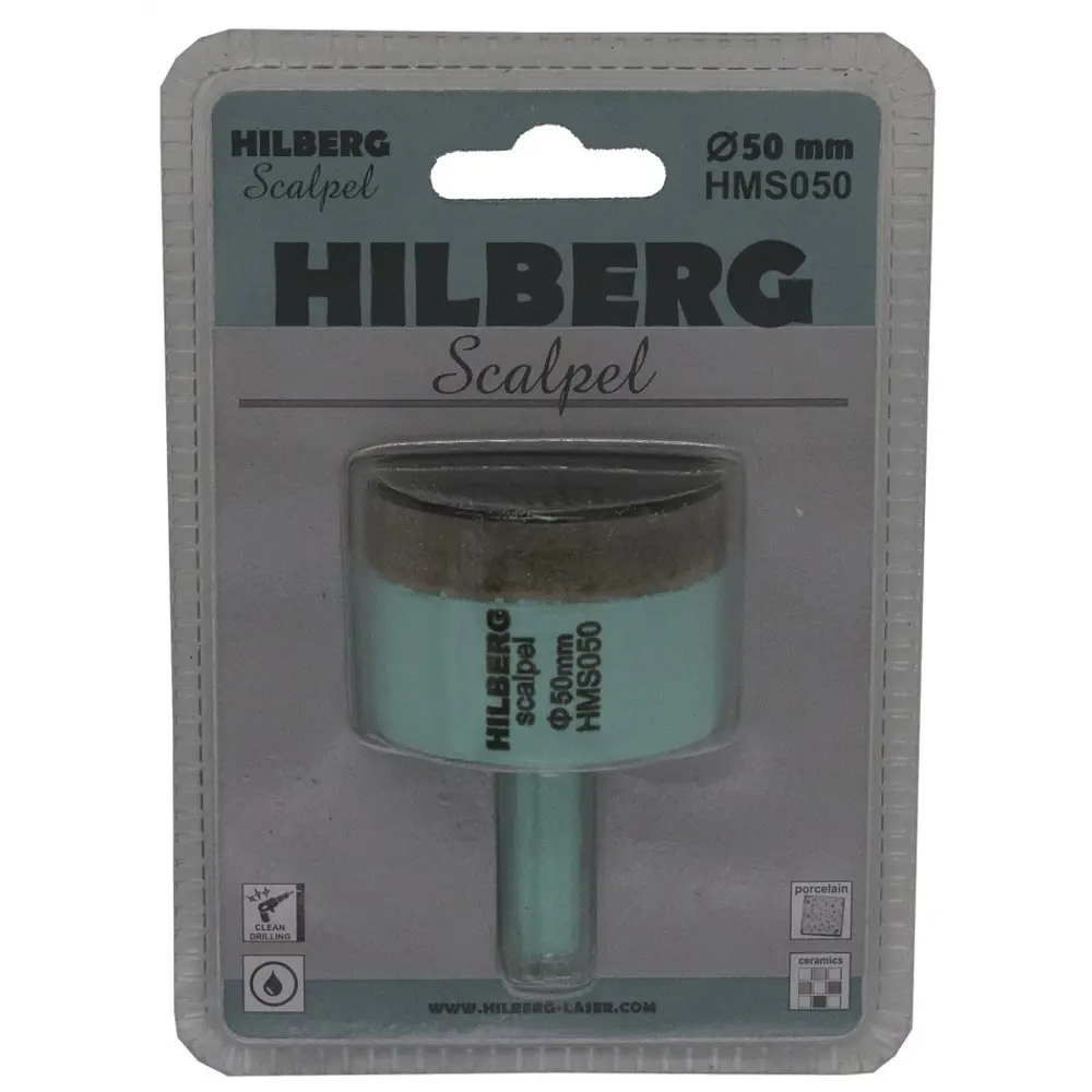 Коронка по керамограниту алмазная Hilberg HMS050 50 мм, 3 шт STLM-2006467 - Вид №3