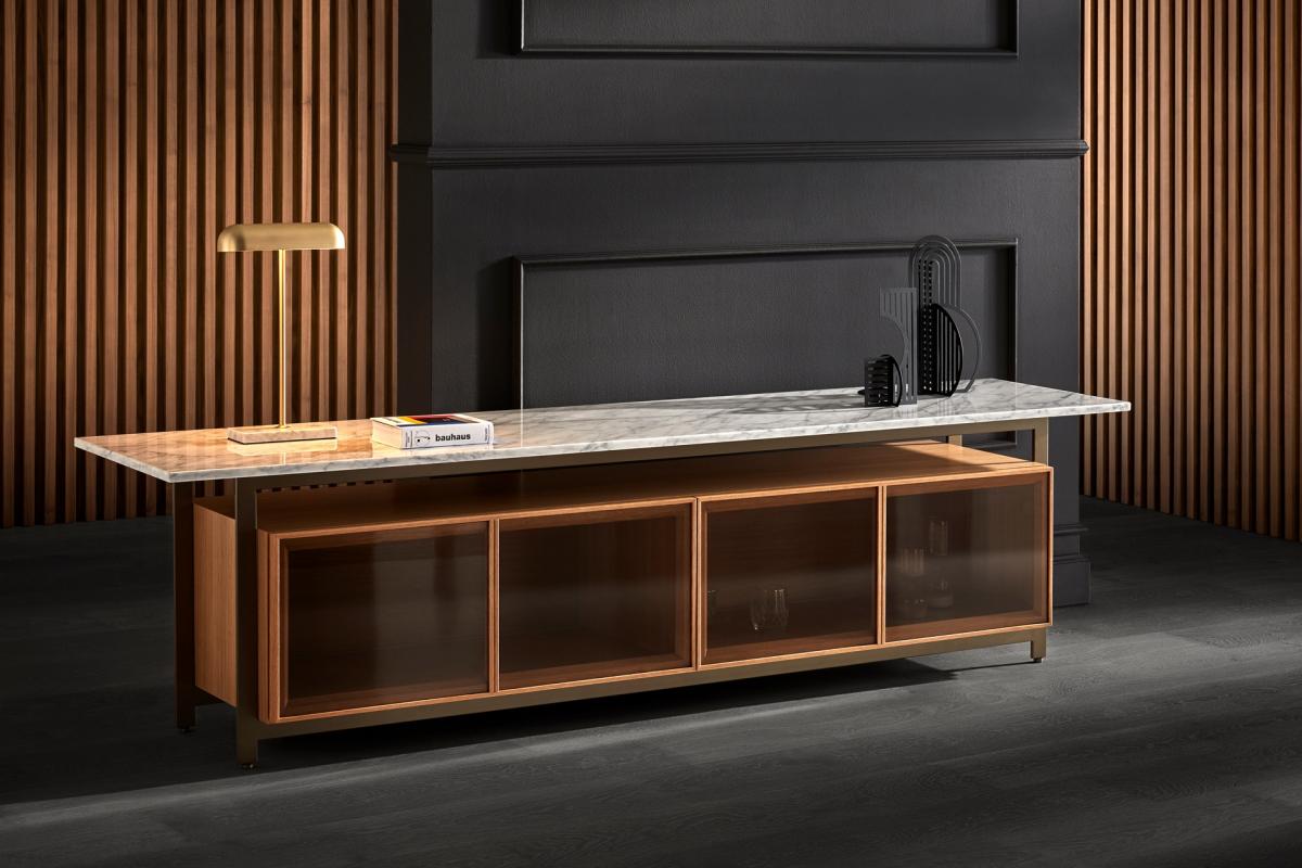 095686 Комод стеклянные двери Punt Mobles Chicago Santreyd - Вид №5